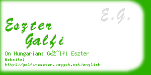 eszter galfi business card